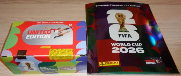 Panini FIFA World Cup 2026 Sticker Box (100stk.) + Album ***United Edition***