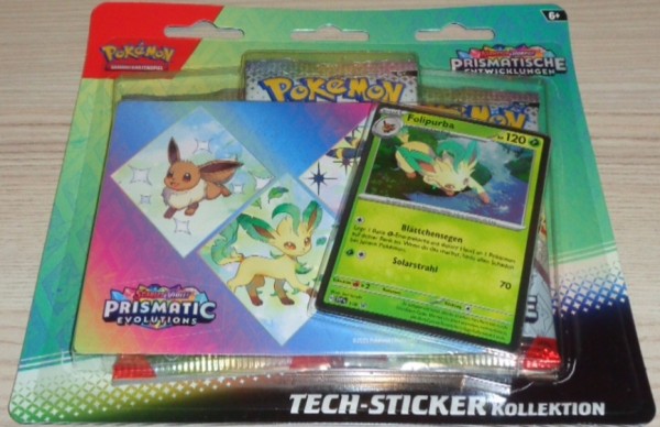 Pokémon: Karmesin &amp; Purpur &quot;Prismatische Entwicklungen&quot; Tech-Sticker-Kollektion Folipurba