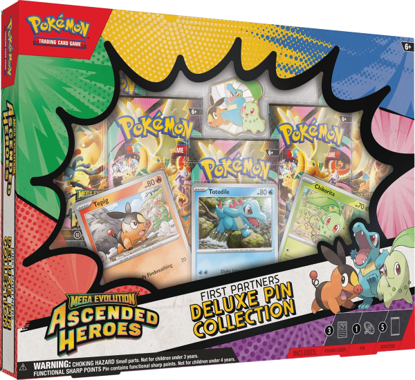 Pokémon Mega Evolution: Ascended Heroes Deluxe Pin Collection (E)