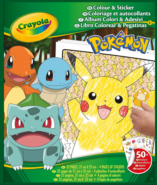 Pokémon Mal- und Stickerbuch