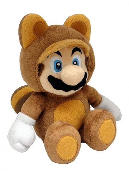 Plüschfigur: Mario Waschbär Tanooki 22cm