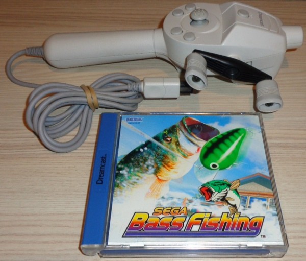 Sega Bass Fishing mit Angel-Controller (original)