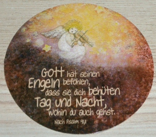 Aufkleber: Gott hat seinen Engeln befohlen...
