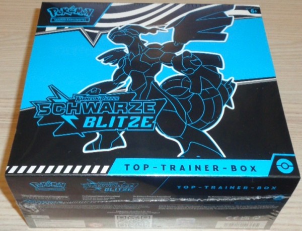 Pokémon: Karmesin &amp; Purpur &quot;Schwarze Blitze&quot; Top-Trainer-Box