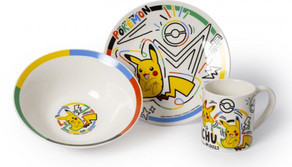 Breakfast Set: Pokemon Rainbow Pikachu