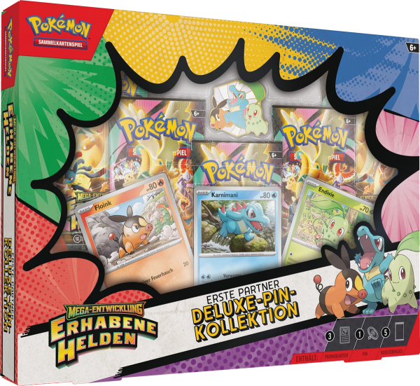 Pokémon Mega-Entwicklung: Erhabene Helden Deluxe Pin Kollektion (D)