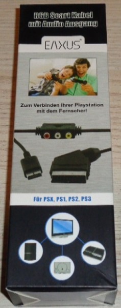 RGB Scart Kabel mit Audio Ausgang für PS1/PS2/PS3