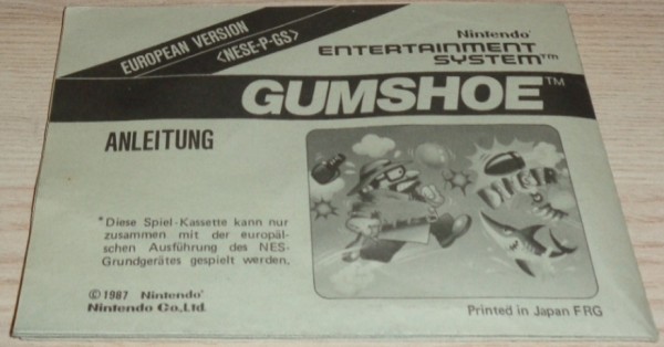 Anleitung: Gumshoe (NES)