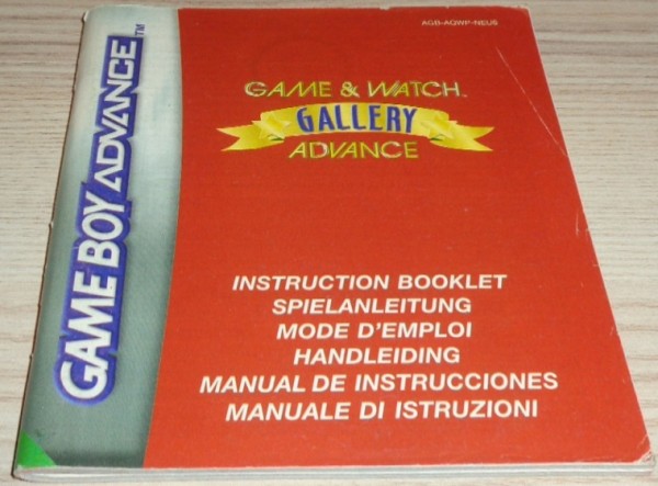 Anleitung: Game &amp; Watch Gallery Advance