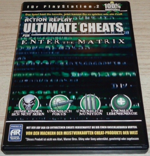 Action Replay: Ultimate Cheats für "Enter the Matrix" auf PS2