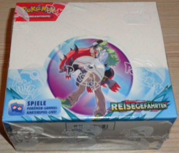 Pokémon: Booster Display "Karmesin &amp; Purpur" Reisegefährten (ohne Promokarte)