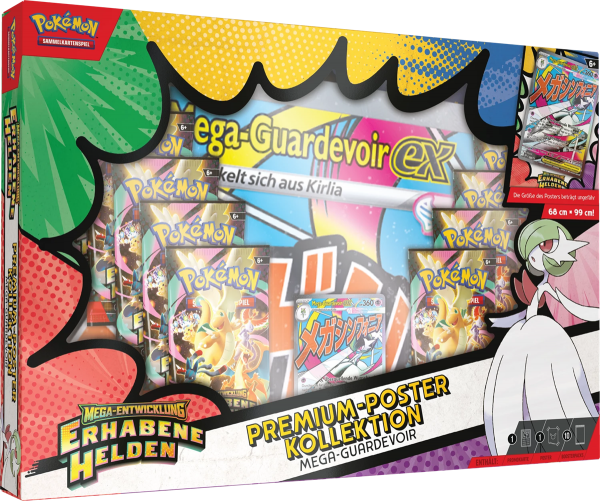 Pokémon Mega-Entwicklung: Erhabene Helden Premium-Poster Kollektion "Mega Guardevoir EX" (D)