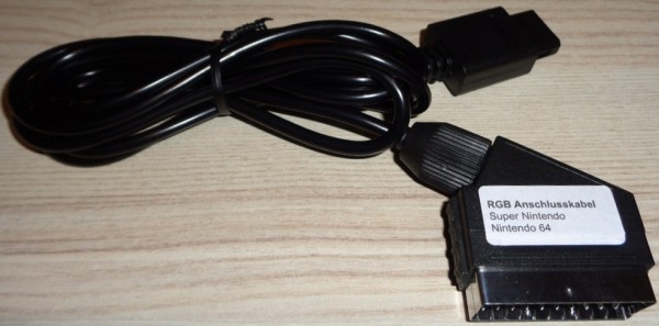 RGB Anschlusskabel für Super Nintendo & Nintendo 64