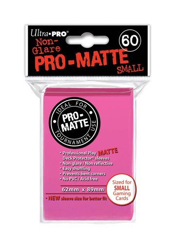 Deck Protector Sleeves &quot;Bright Pink&quot; (Small Size)