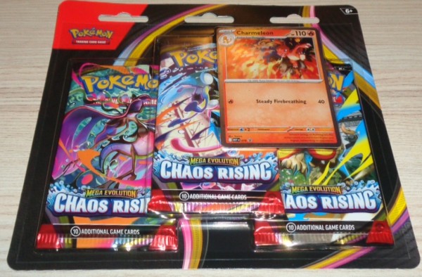 Pokémon Mega Evolution: Chaos Rising 3-Pack Blister (E)