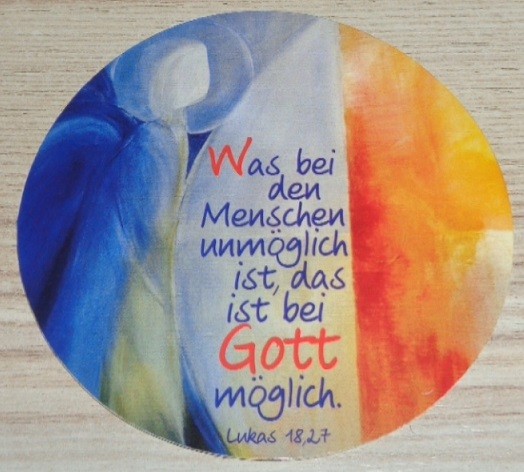 Aufkleber: Was bei den Menschen unmöglich ist...