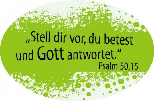 Aufkleber: Stell Dir vor, Du betest...