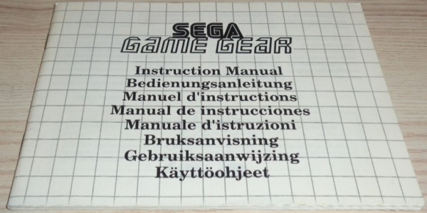 Anleitung: Sega Game Gear