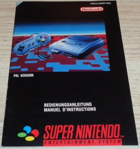 Anleitung: Super Nintendo Grundgerät